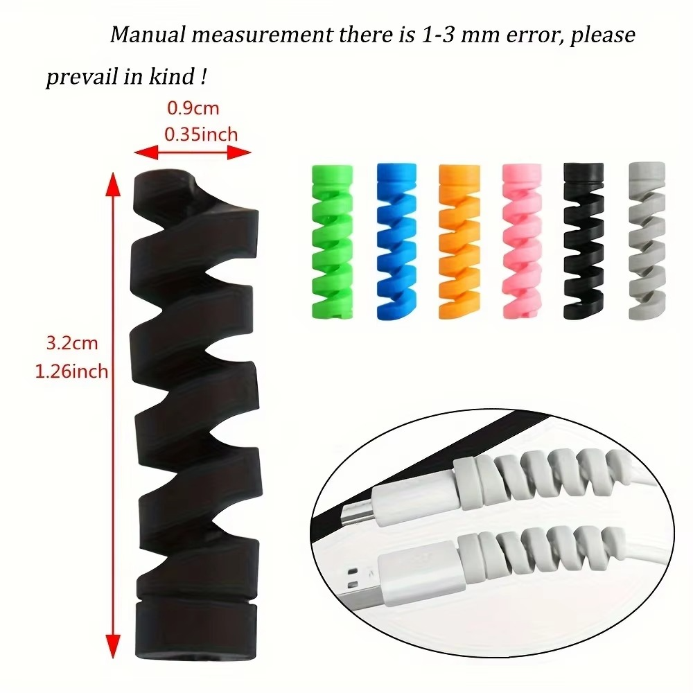 Spiral Cable Protector (4PCS)