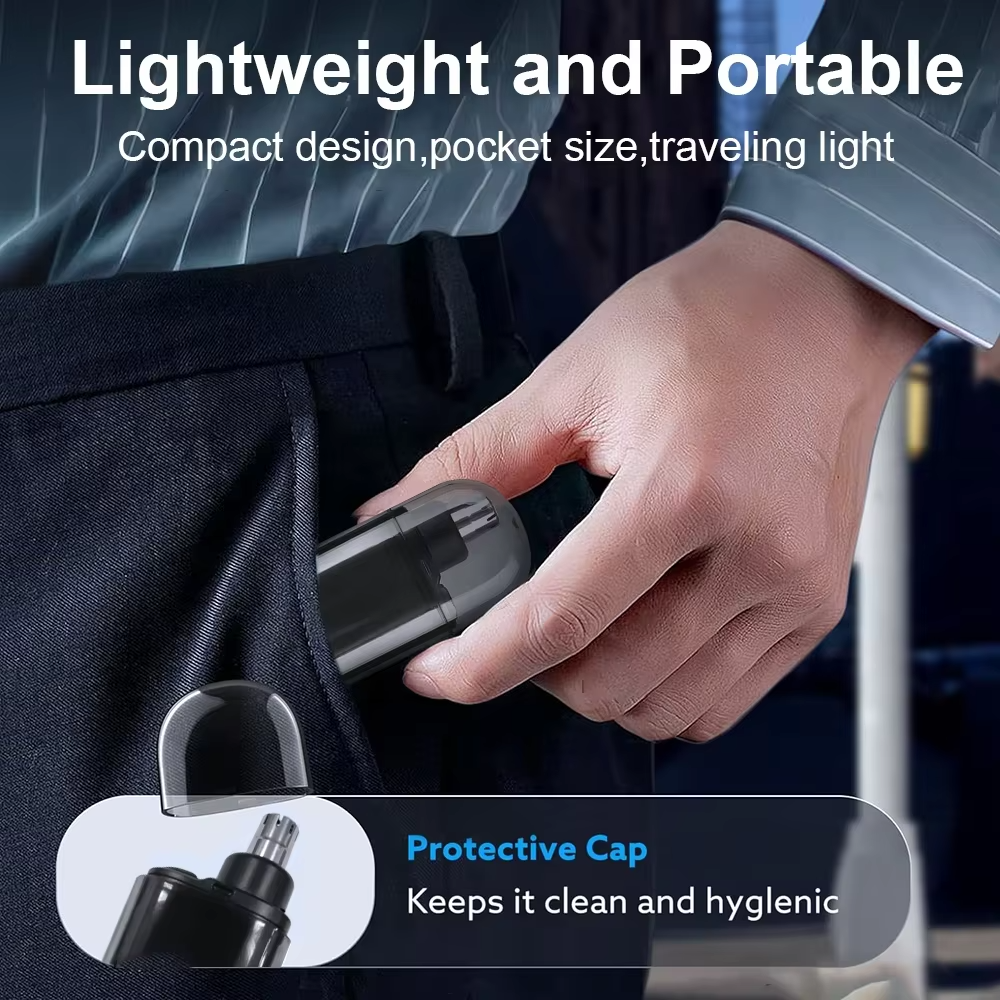 2-in-1 Rechargeable Nose Hair Trimmer
