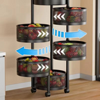 360° Rotating Kitchen Storage Rack