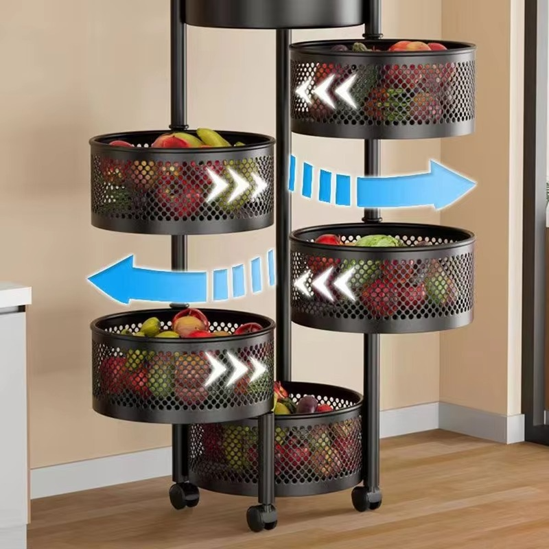 360° Rotating Kitchen Storage Rack