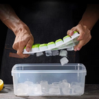 14-Grid Silicone Ice Cube Tray with Lid
