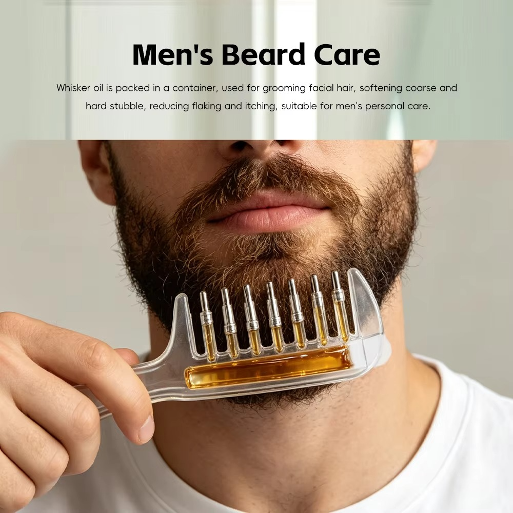 Refillable Hair Oil Applicator Comb