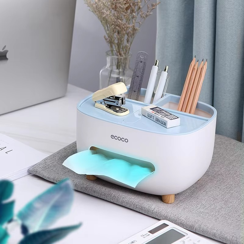 ECOCO Desktop Tissue Box Organizer