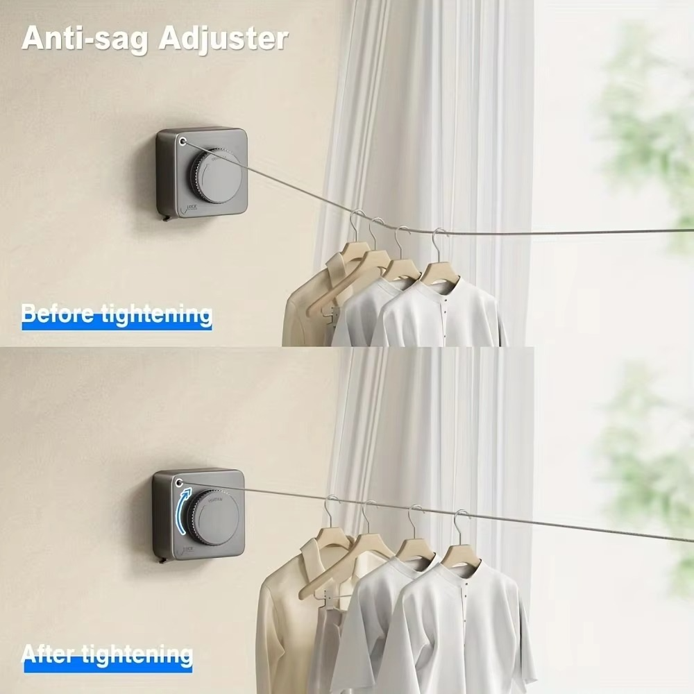 Compact Retractable Clothesline