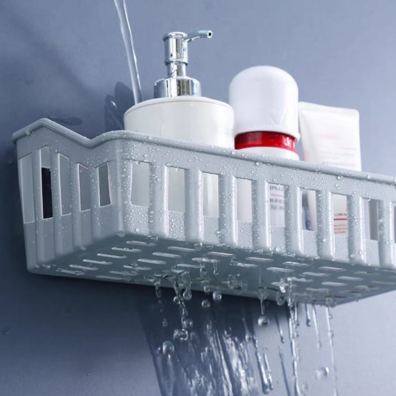 Wall Mounted Bathroom Storage Shelf Without Dril