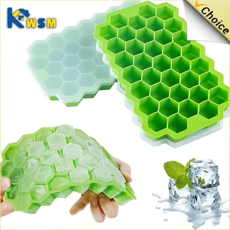 37-Cavity Silicone Honeycomb Ice Tray