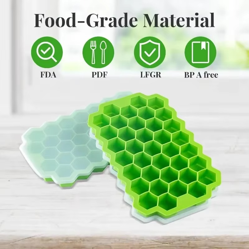 37-Cavity Silicone Honeycomb Ice Tray
