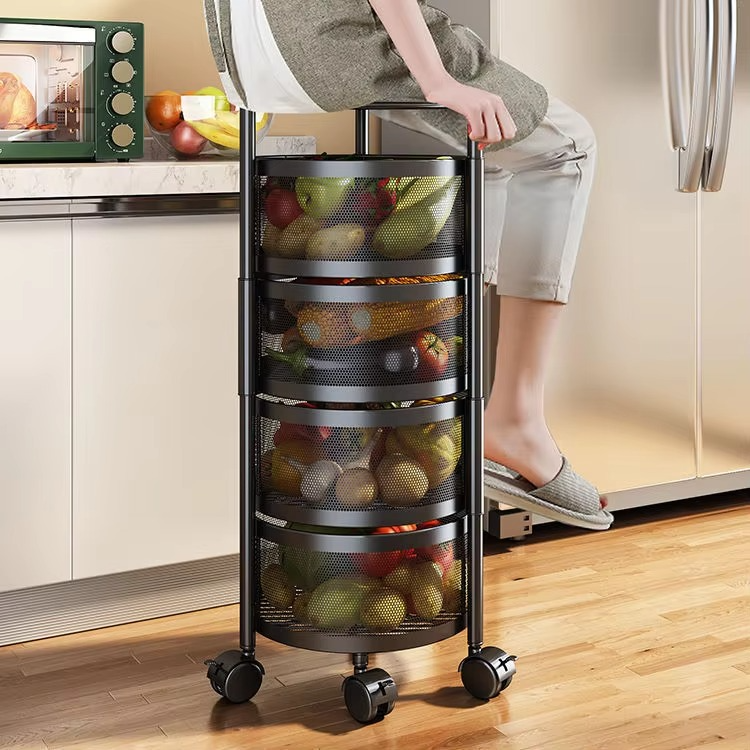 360° Rotating Kitchen Storage Rack