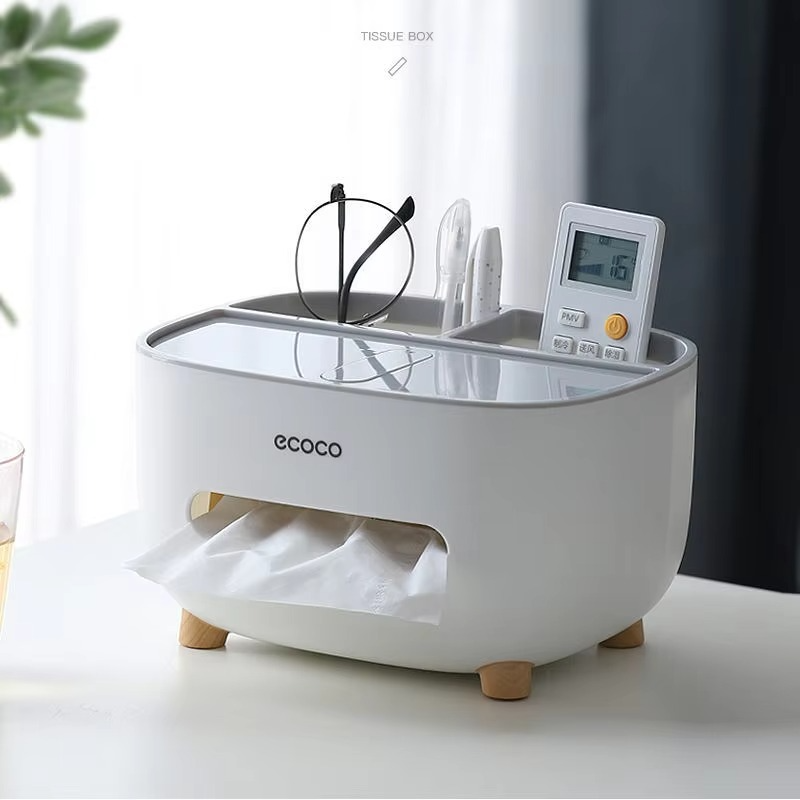 ECOCO Desktop Tissue Box Organizer