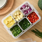6-Grid Refrigerator Storage Organizer