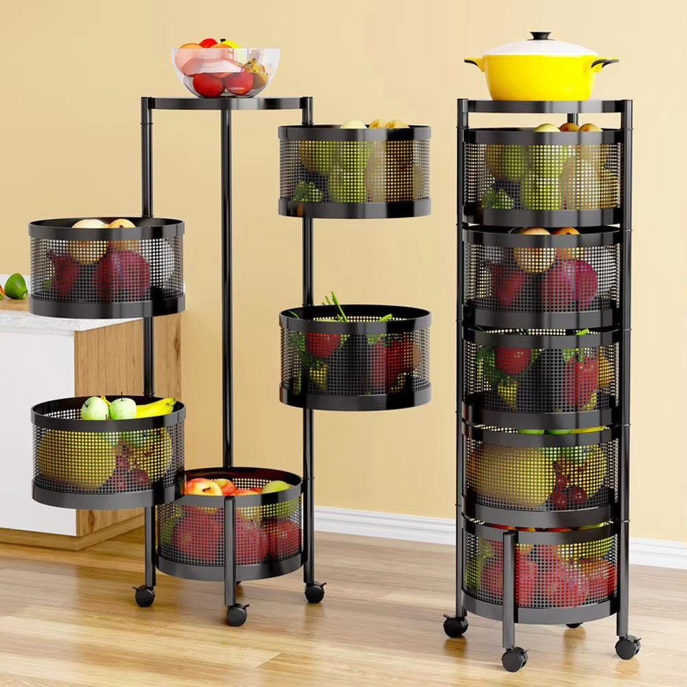 360° Rotating Kitchen Storage Rack