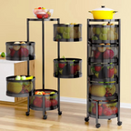 360° Rotating Kitchen Storage Rack