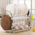 3-Tier Stainless Steel Dish Drying Rack