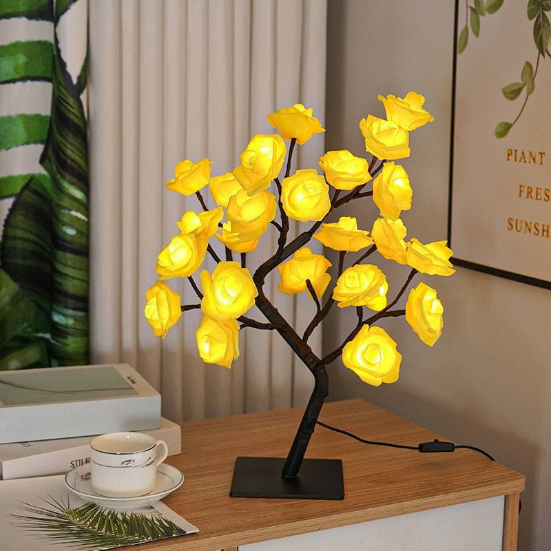 LED Rose Flower Tree Lamp