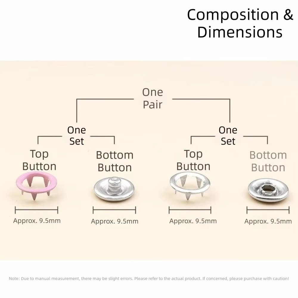 5-Prong Snap Button Installation Tool Kit