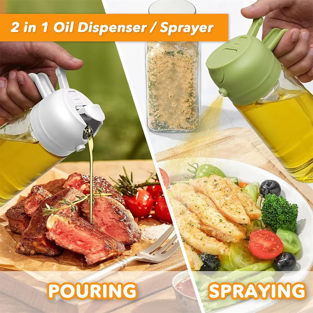 Automatic Oil Spray Dispenser Bottle