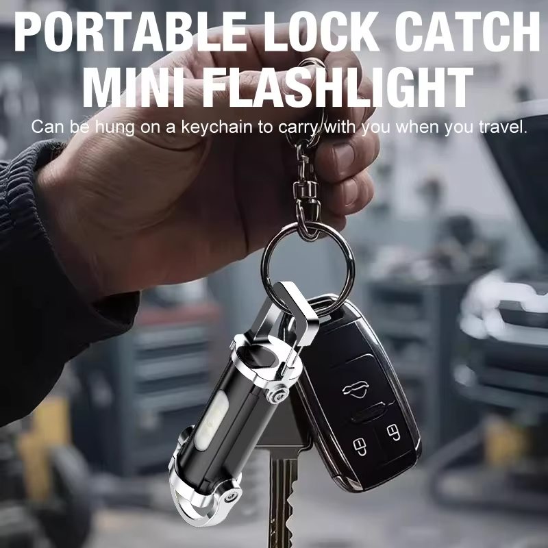 Mini Multi-Functional COB Keychain Flashlight