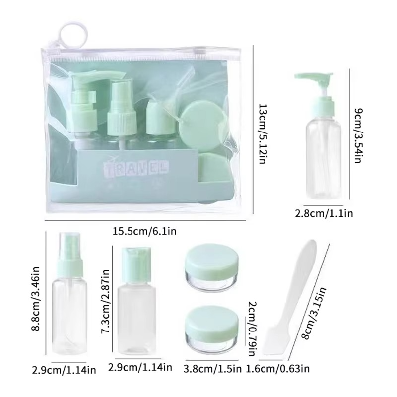 6-in-1 Refillable Travel Container Set