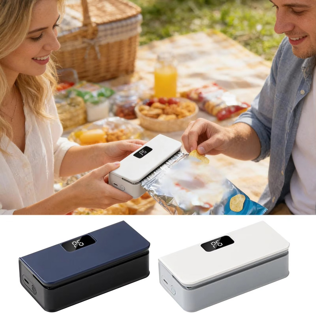 6 Powered Mini Portable Bag Sealer & Cutter