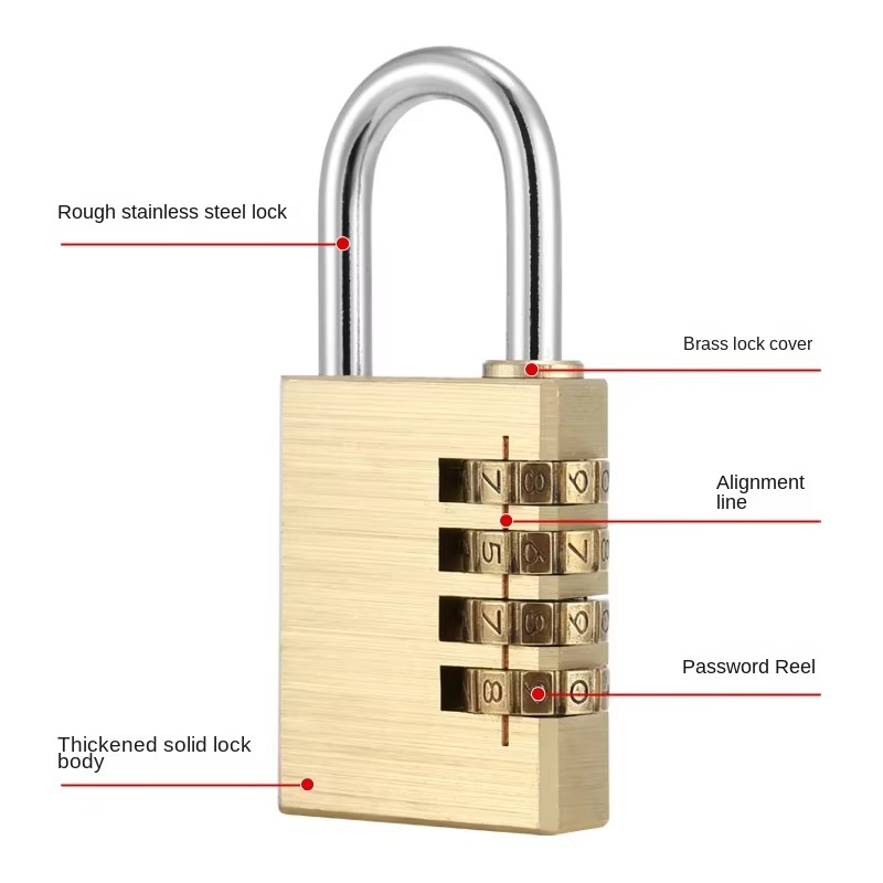 3-Digit Password Protected Mini Combination Lock