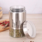 3 Pcs Airtight Borosilicate Glass Storage Jar