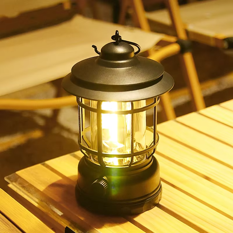 Rechargeable Vintage LED Camping Lantern