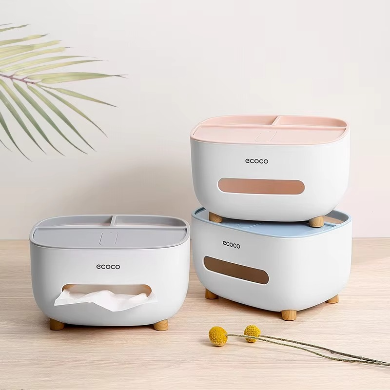 ECOCO Desktop Tissue Box Organizer
