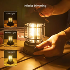 Rechargeable Vintage LED Camping Lantern