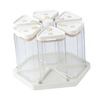 6-Grid Rotating Cereal Dispenser