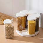 6-Grid Rotating Cereal Dispenser