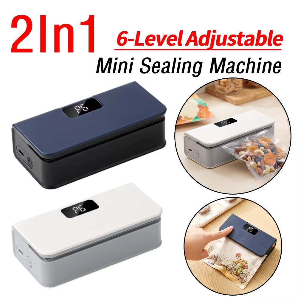 6 Powered Mini Portable Bag Sealer & Cutter