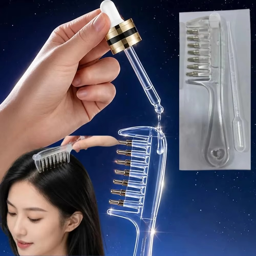 Refillable Hair Oil Applicator Comb