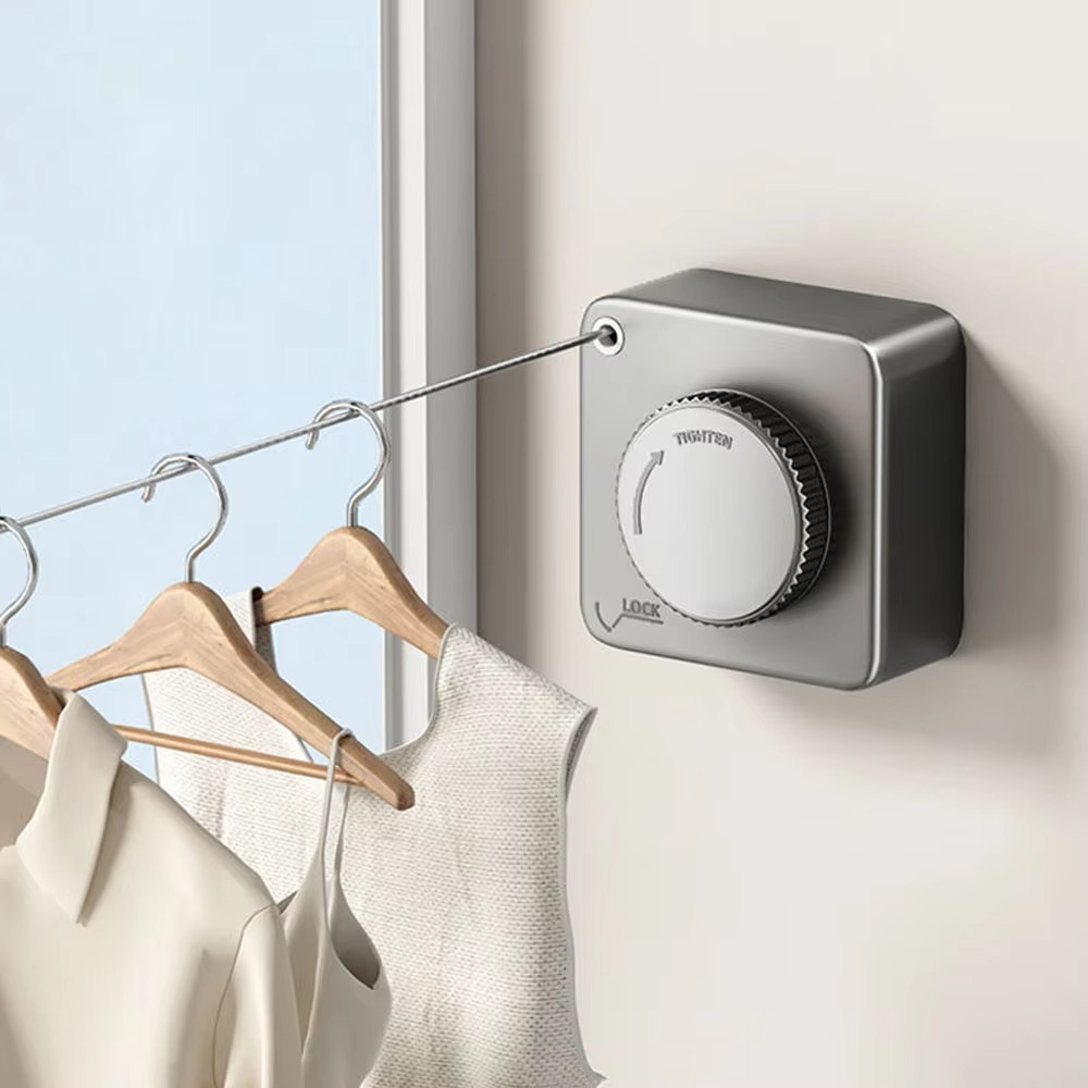 Compact Retractable Clothesline