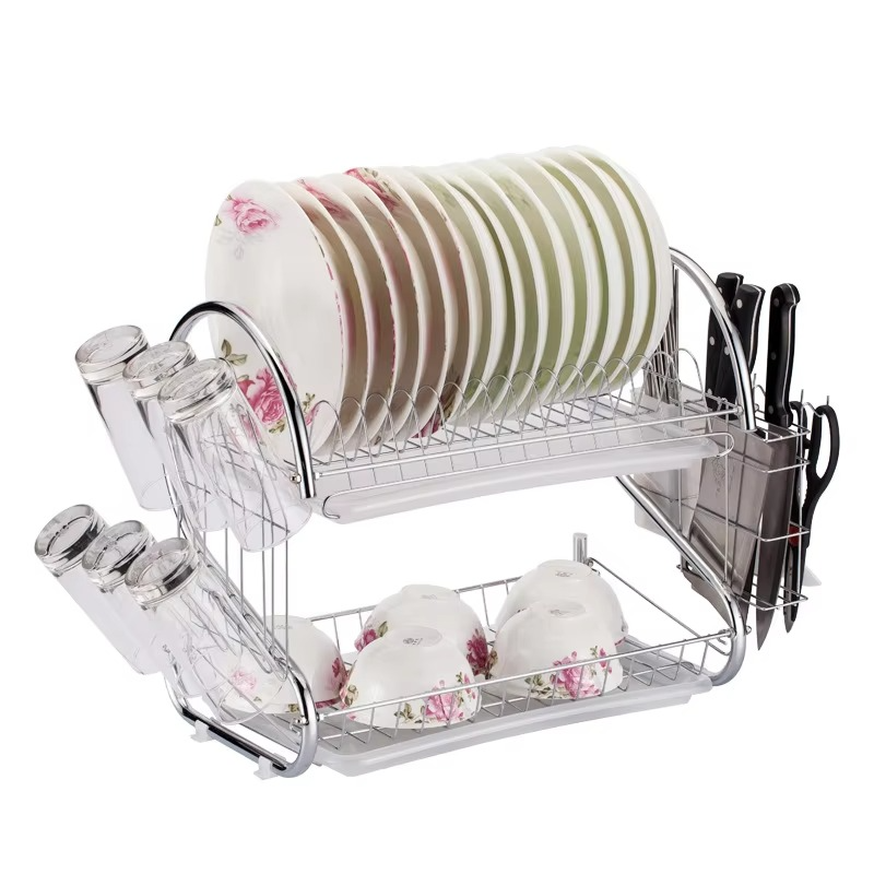3-Tier Stainless Steel Dish Drying Rack