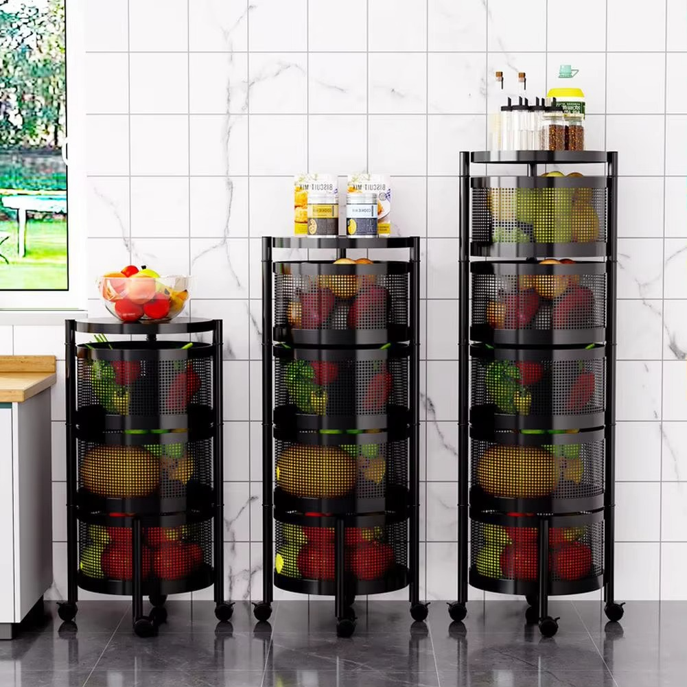 360° Rotating Kitchen Storage Rack