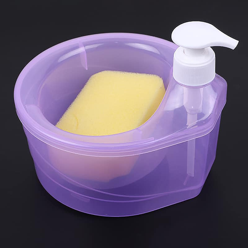 2-in-1 Dish Soap Dispenser With Sponge Holder