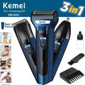 3-in-1 Rechargeable Men's Grooming Kit – Hair Clipper, Nose Trimmer & Shaver
