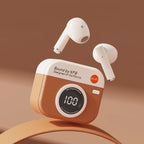 Q86 Retro Camera Style Wireless Bluetooth Headset Semi-In-Ear