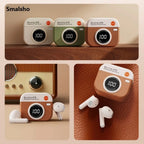 Q86 Retro Camera Style Wireless Bluetooth Headset Semi-In-Ear