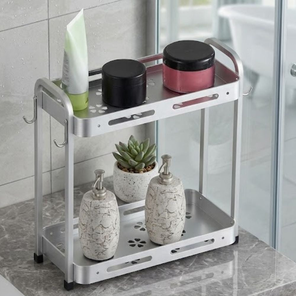 Binca 2-Tier Aluminium Shower Rack