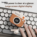Q86 Retro Camera Style Wireless Bluetooth Headset Semi-In-Ear