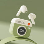 Q86 Retro Camera Style Wireless Bluetooth Headset Semi-In-Ear