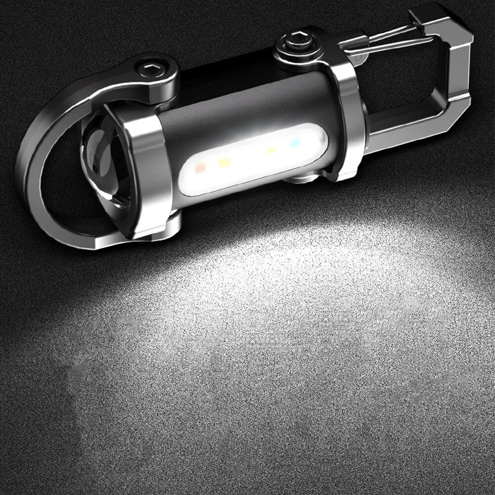 Mini Multi-Functional COB Keychain Flashlight