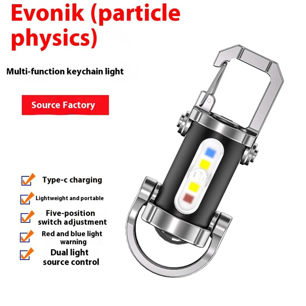Mini Multi-Functional COB Keychain Flashlight