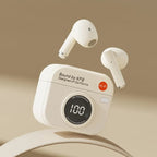 Q86 Retro Camera Style Wireless Bluetooth Headset Semi-In-Ear
