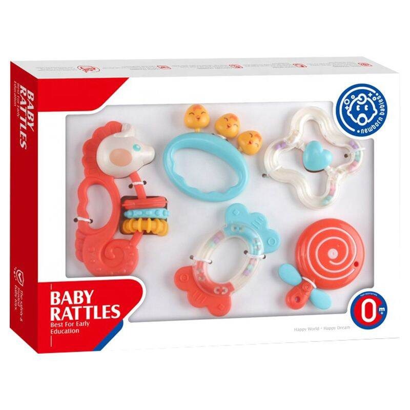 Huanger 5-Piece Sensory Rattle Set