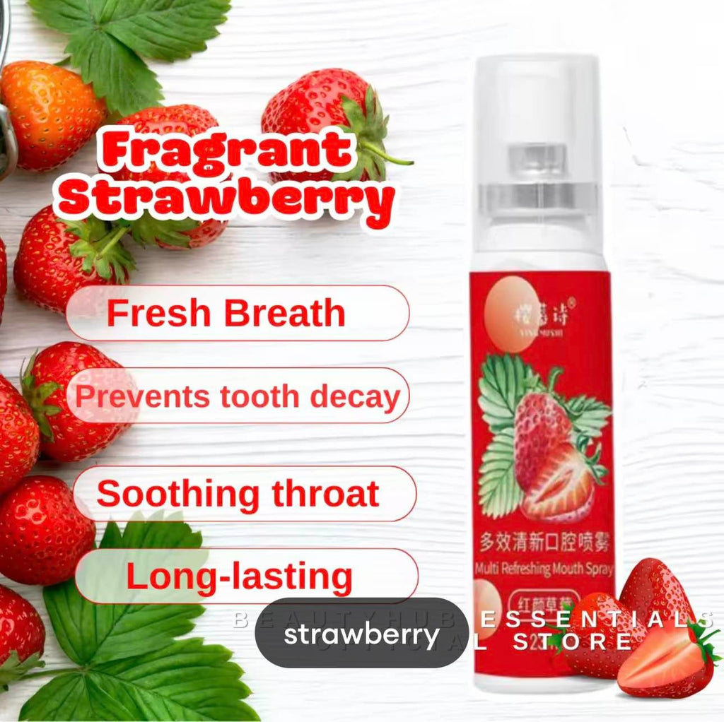 Strawberry Oral Fresh Breath Spray - 20ml