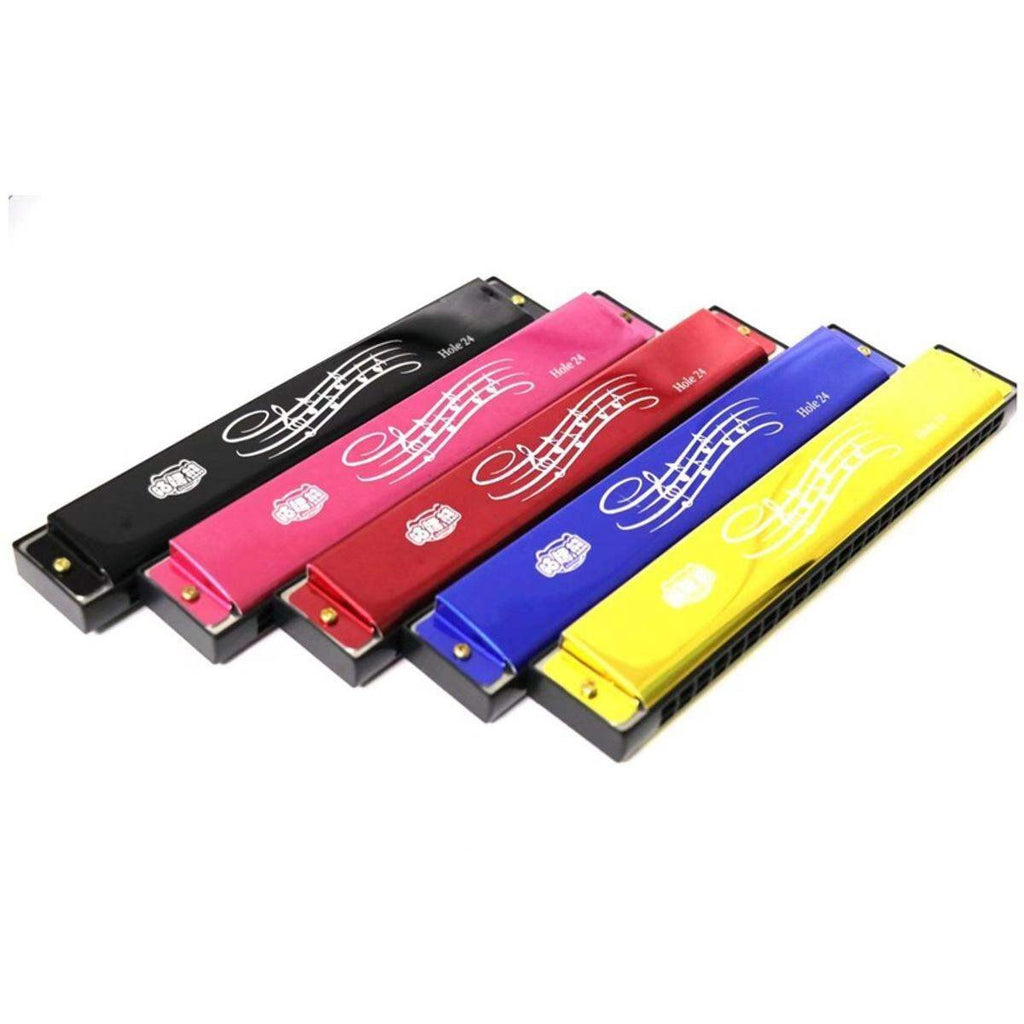 24 Holes Metal Harmonica Mouth Organ
