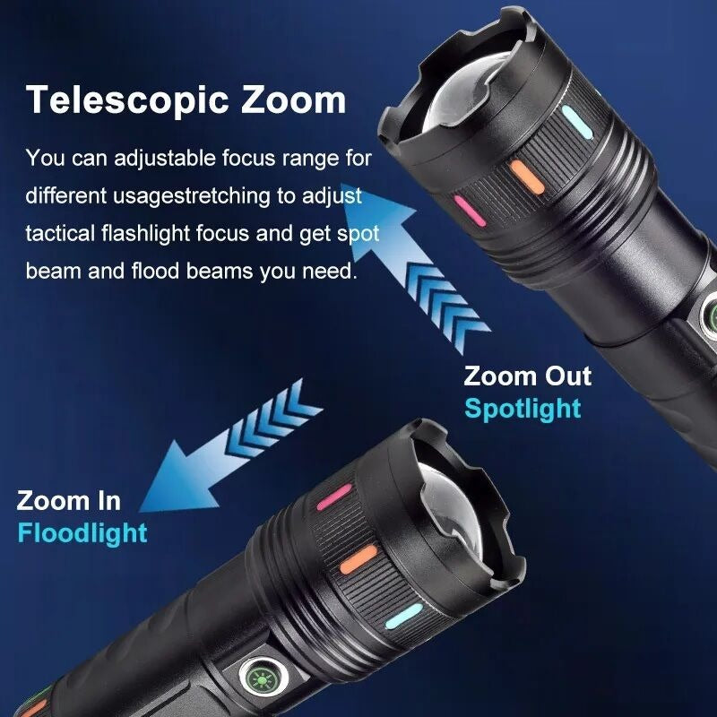 High Power Rechargeable LED Flashlight