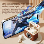 Q86 Retro Camera Style Wireless Bluetooth Headset Semi-In-Ear